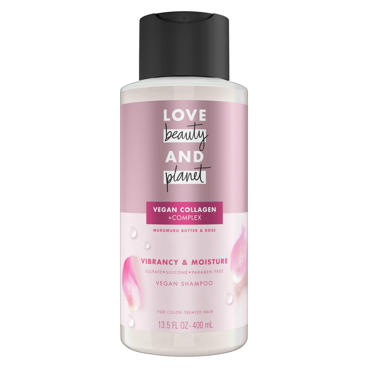 Love Beauty and Planet Blooming Color Sulfate Free Shampoo, Murumuru Butter and Rose, 13.5 Oz